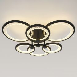 Светильник потолочный светодиодный ЭРА Модерн С ДУ Odry CLL-1-117-RC BK | Светильники SPB-6 с ДУ