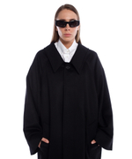 Пальто свободного кроя из смеси шерсти и хлопка