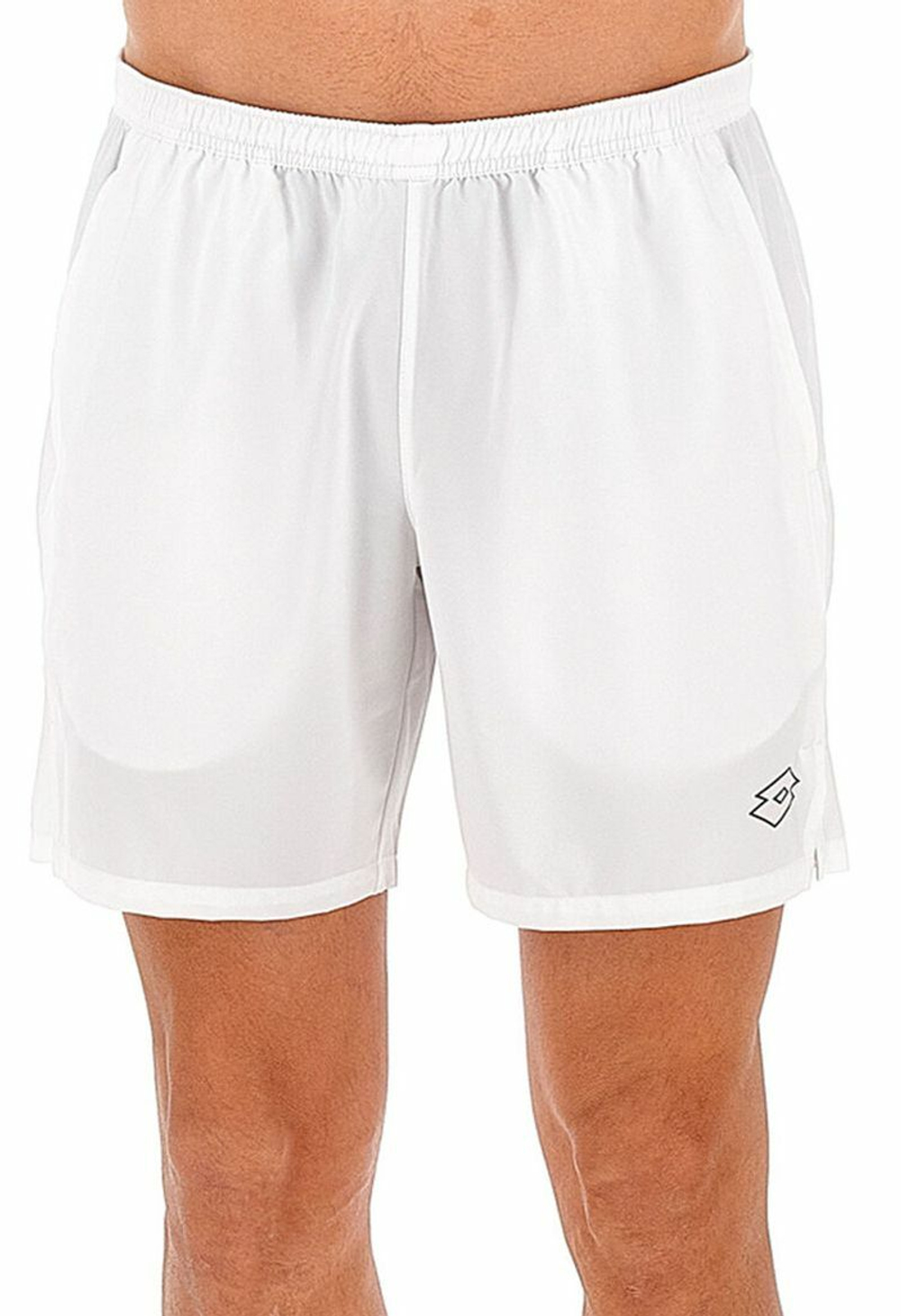 Мужские теннисные шорты Lotto Tech и 7" Short - bright white/all black