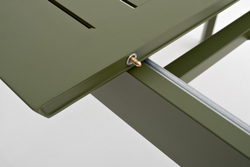 Обеденный стол из алюминия GONZO раздвижной 200/300 см олива  Joygarden