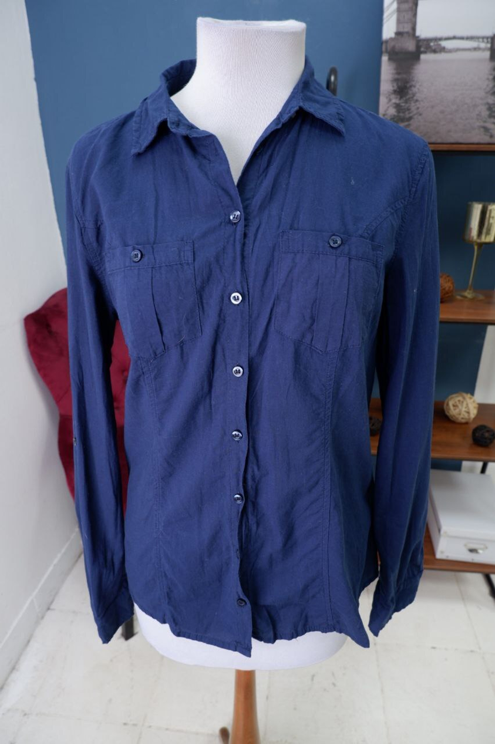 Рубашка однотонная 50 размер