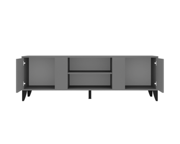 Тумба-ТВ СМАРТ /1600*400*403/ анкор белый / базальт