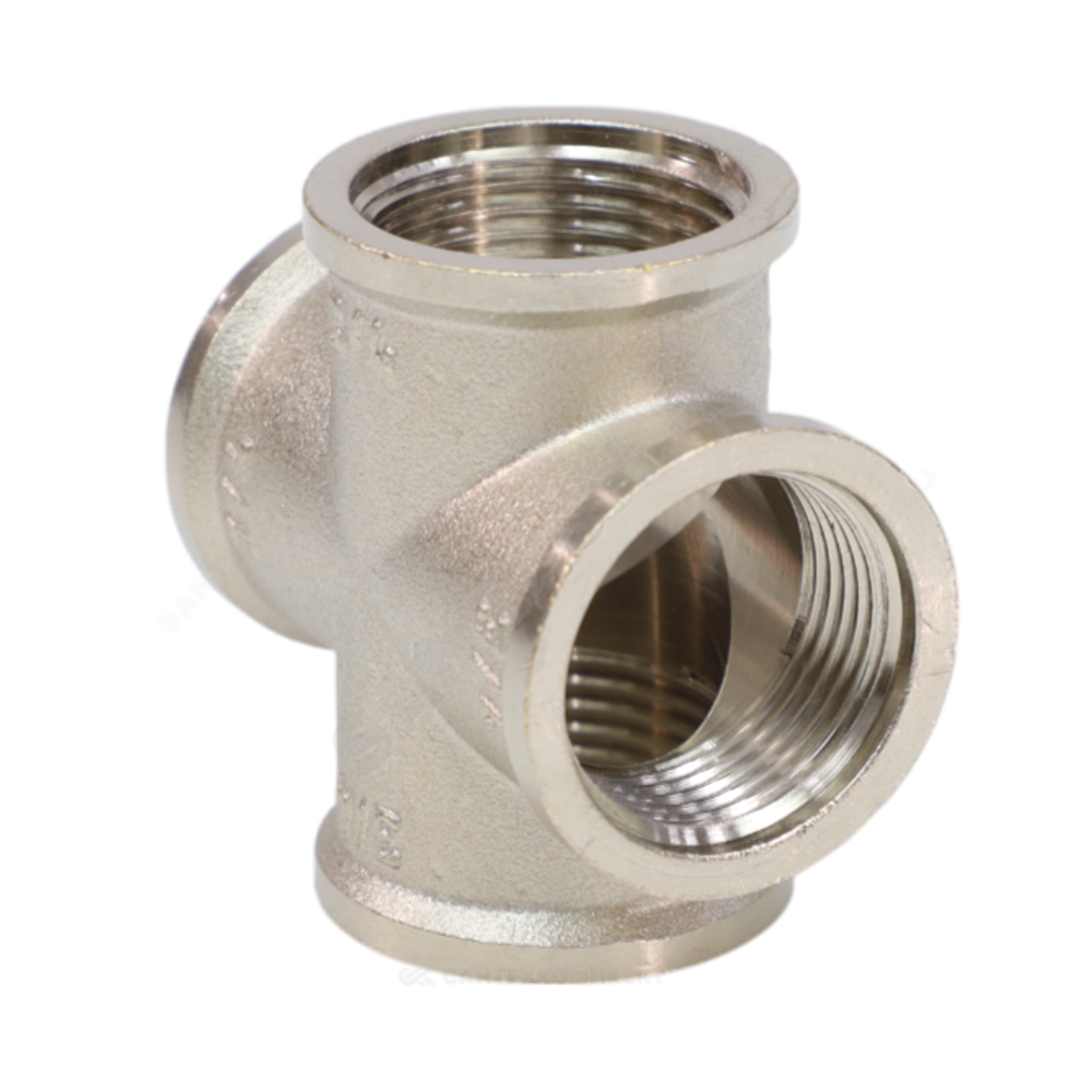 Крест латунь никель Ду 20 (3/4") ВР VALFEX VF.760.N.034