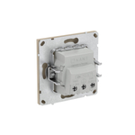 Розетка силовая, 2P+E, с з/ш, KANT, ванильный марципан