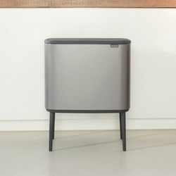 Мусорный бак Bo Touch Bin 11+23л Brabantia Платиновый