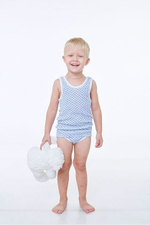 Комплект для мальчика (майка, трусы) р.110 Звезды/синий 103-011-00001, 1 шт.