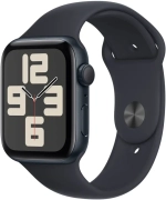 Умные часы Apple Watch SE 2024, 44 мм, алюминий цвета "тёмная ночь", Midnight Sport Band, размер M/L (MXEK3)