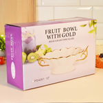 Блюдо 32,5см на ножке с ручками Без деколи (00109464)