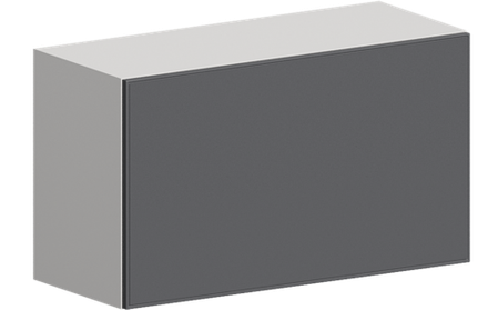 Кухня Модуль ШВГ 809 Белый / Графит Софт