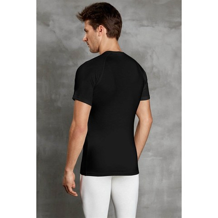 Мужское термобелье футболка с V-образным вырезом черная Doreanse 2885