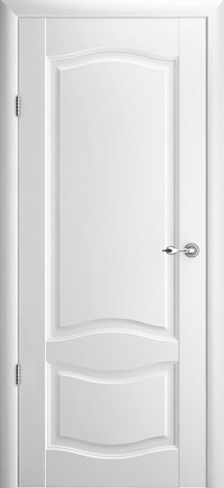 Межкомнатные двери Лувр 1, ПГ, Vinyl, Белый
