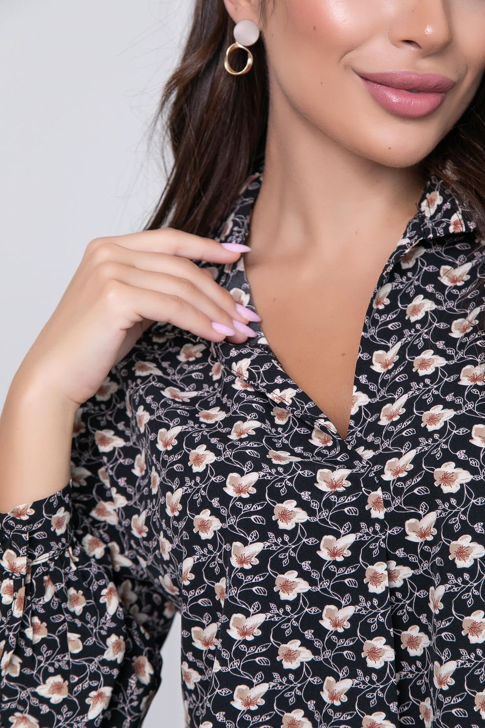 Блуза "Каролина" (блэк) Б5950 LT Collection