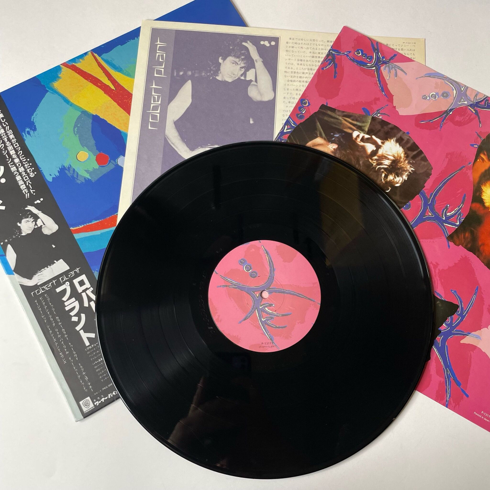 Винтажная виниловая пластинка LP Robert Plant Shaken 'N' Stirred (Japan 1985) (Obi) Trouble Your Money
