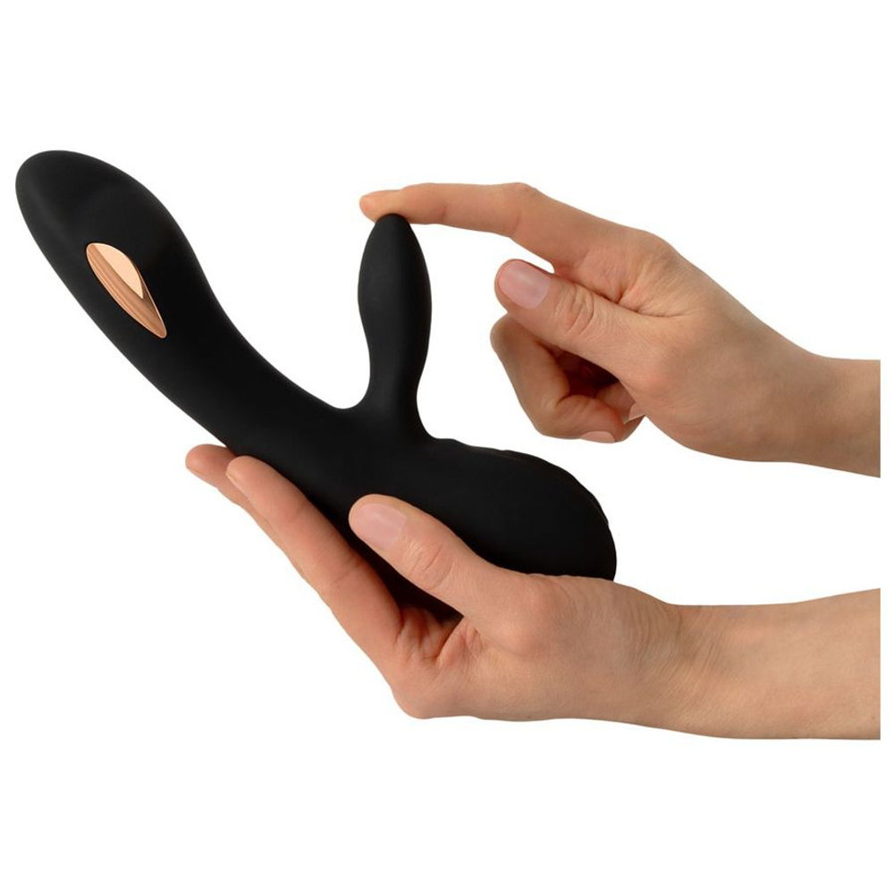 Вибратор XouXou E-Stim Rabbit с электростимуляцией