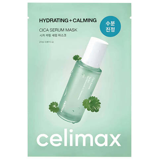Тканевая маска с экстрактом центеллы успокаивающая CELIMAX The Real Cica Calming Serum Mask