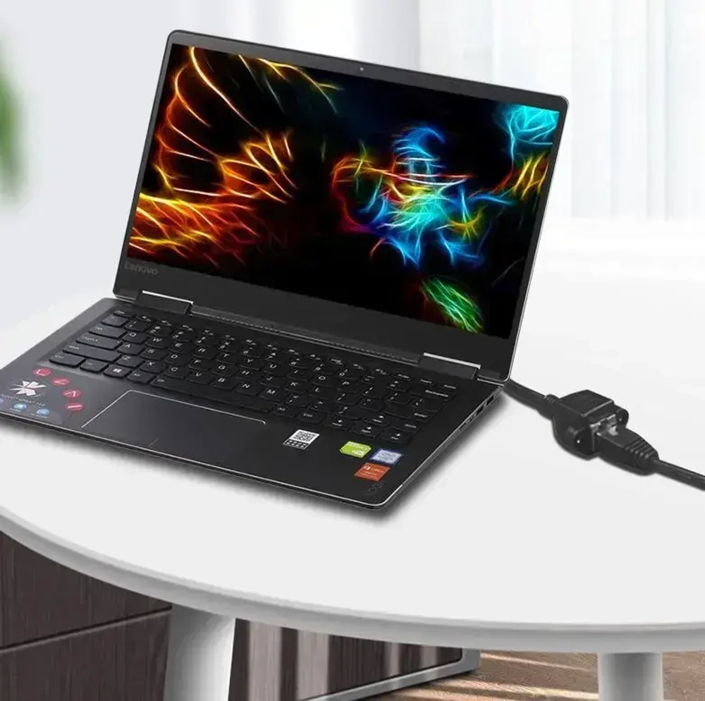 Удлинитель патч корда кат.5е 2 метра (папа-мама) для подключения интернета RJ45 (RJ-45, 8c8p) до 10 Гбит/с удлинитель Lan кабеля с ушками и отверстиями для винтов