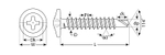Саморезы ПШМ-С со сверлом для листового металла, PH2, 76 х 4.2 мм, 100 шт, ЗУБР
