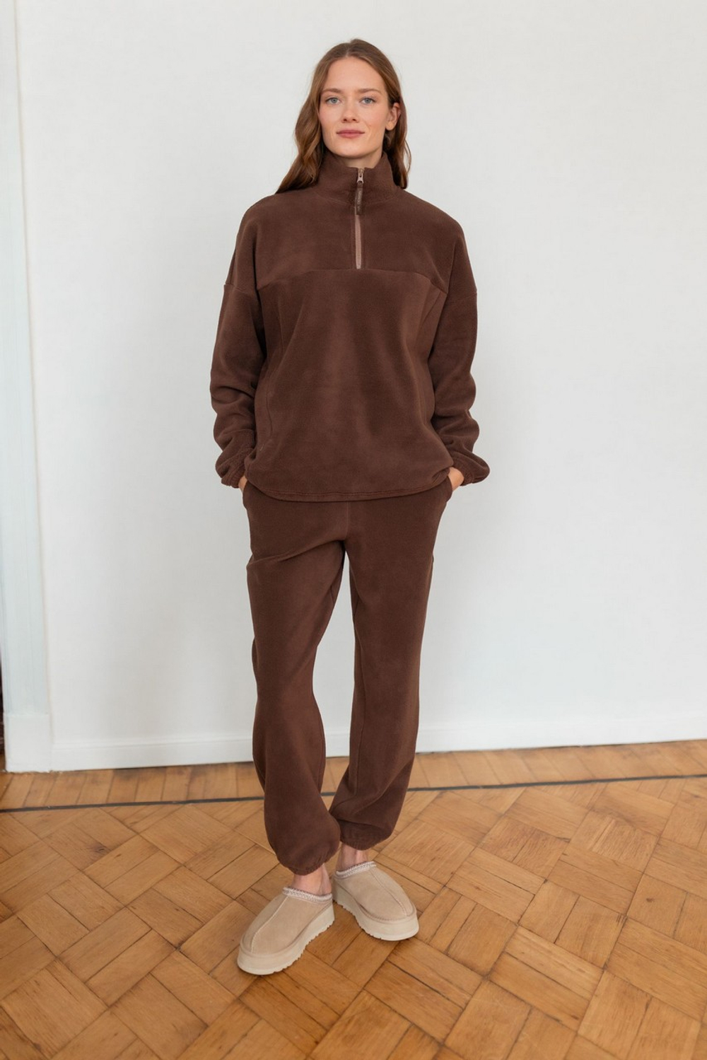 Анорак Арктика для беременных и кормящих мам, Шоколад