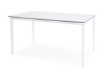 "Малага" обеденный стол из HPL 160х80см, цвет молочный, каркас белый
