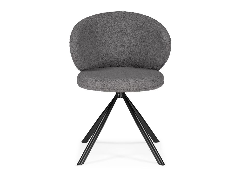 Стул на металлокаркасе Solomon крутящийся gray / black
