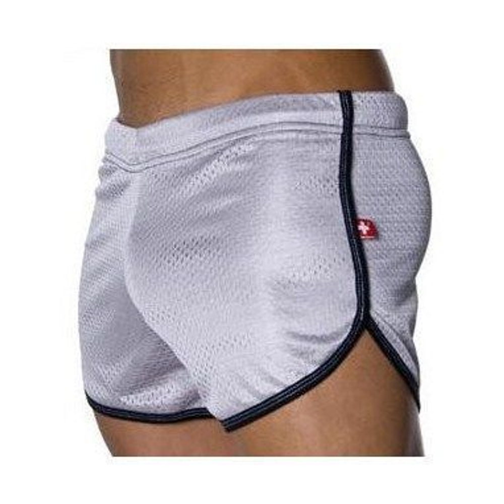 Мужские спортивные шорты Andrew Christian Retro Sports Mesh Gym Shorts White AC11