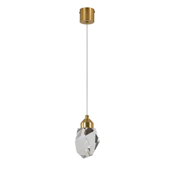 Подвесной светодиодный светильник Indigo Crystal 12053/1P Brass V000132L
