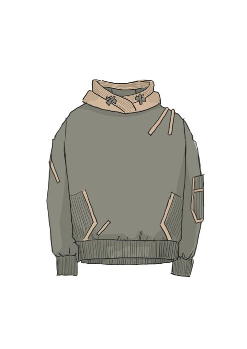 ХУДИ МУЖСКОЙ БРИНИТ ХАКИ