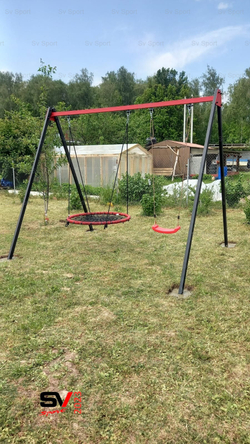 Монтаж уличных качелей Sv Sport