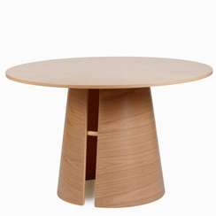 Обеденный стол Louis Ø120, шпон ясеня