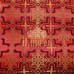 Парча "Православный" красная