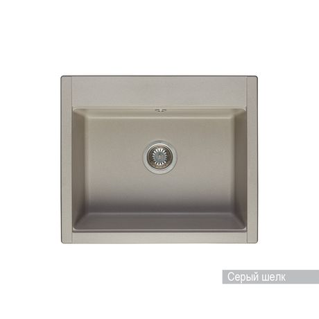 Кухонная мойка AQUATON Делия 60 Серый Шелк