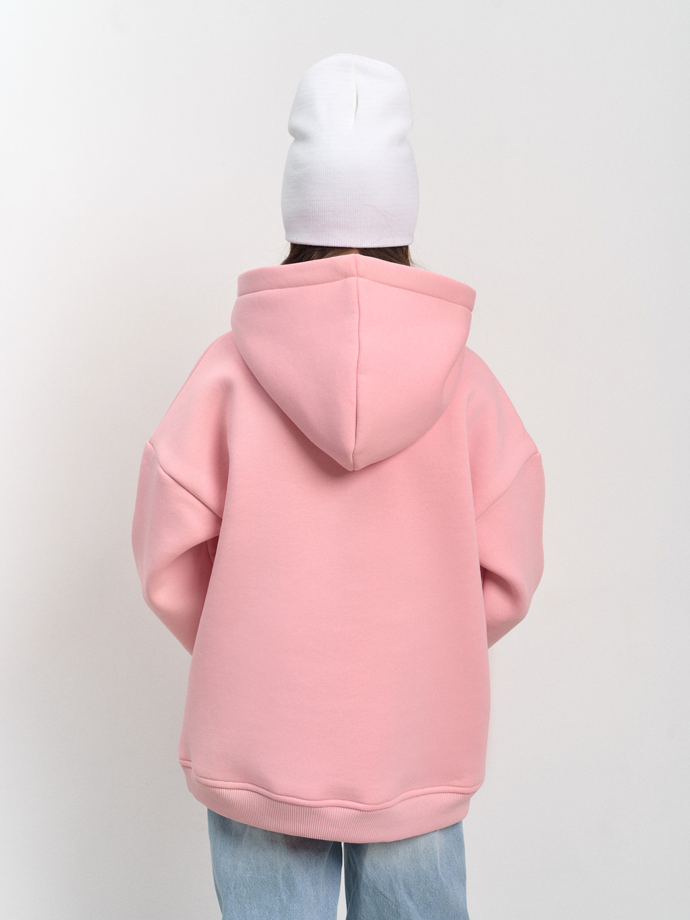 Толстовка с капюшоном для девочки  "Basic" розовый