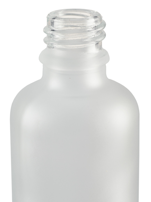 Стеклянный матовый прозрачный флакон 50 мл 18/410