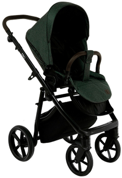 Детская коляска Roan Esso 2025 3 в 1 с автокреслом Tutis Elo Lux Black ESS113/1 Dark Green/Black