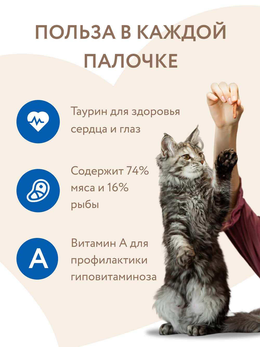 Лакомство Мнямс лакомые палочки для кошек с форелью и лососем 10х5 г