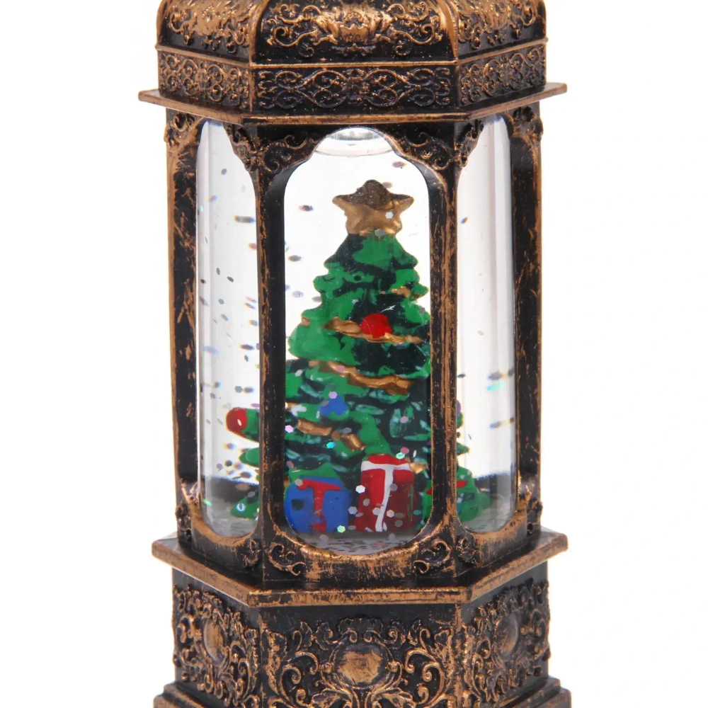 Сувенир с подсветкой «Сказочный мир - Елка» 6,4*14,5 см, Бронза (работает от батареек LR44*3)