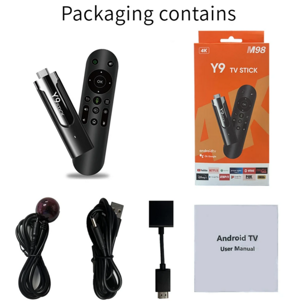 Смарт приставка Smart TV Box Y9 Stick Android 11.1(2+16GB)