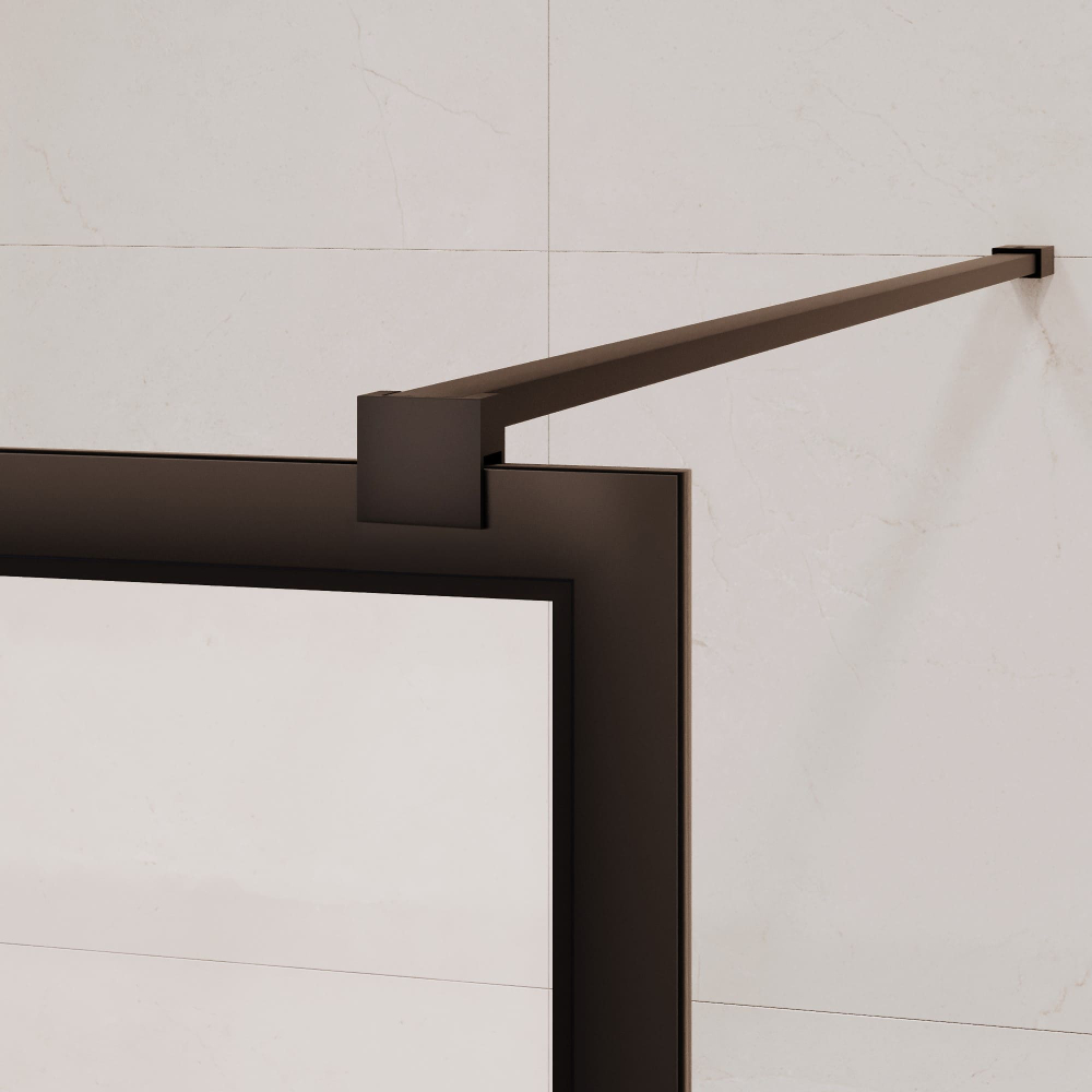 Душевая перегородка RGW WA-11B (Рисунок - черный принт (по периметру профиль), 1000)