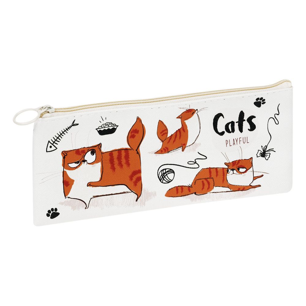 Пенал мягкий 200*100 MESHU "Cats", искусственная кожа
