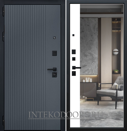 Шторм Графит зеркало панорама