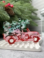 Новогодняя игрушка Машинка с Елкой