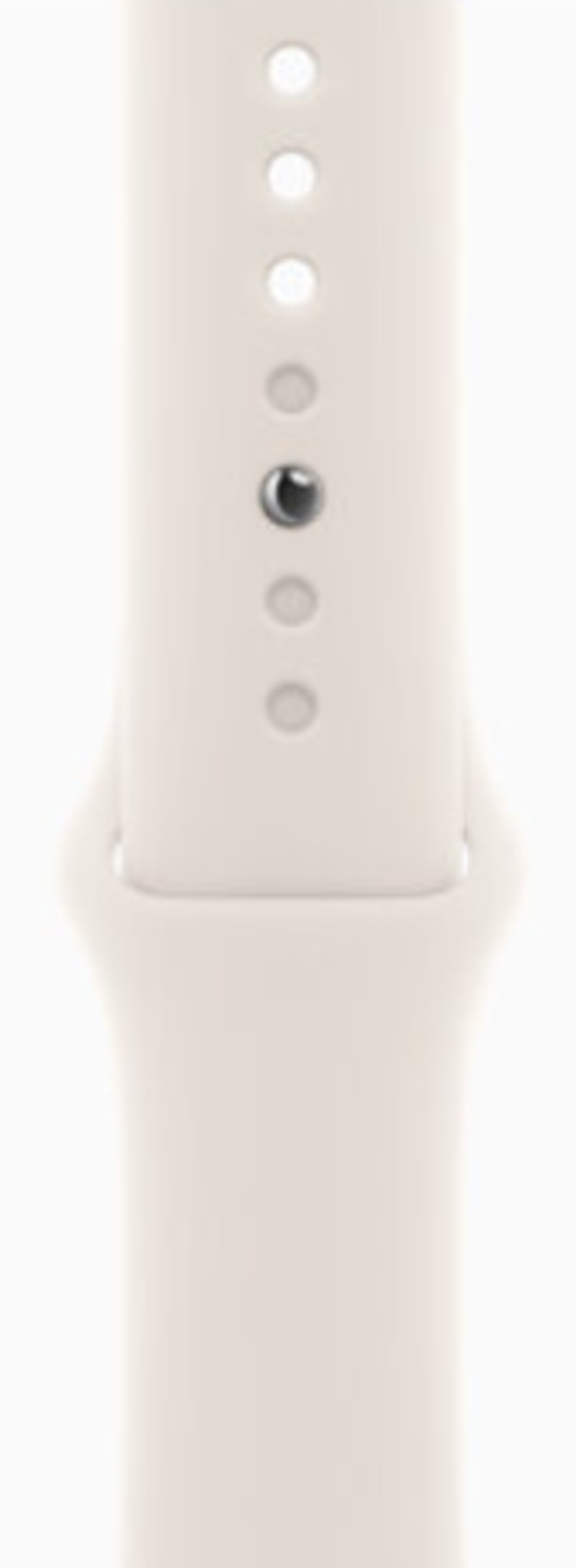 Apple Watch Series 10 42mm Rose Gold Aluminum Case with Starlight Sport Band (S/M)