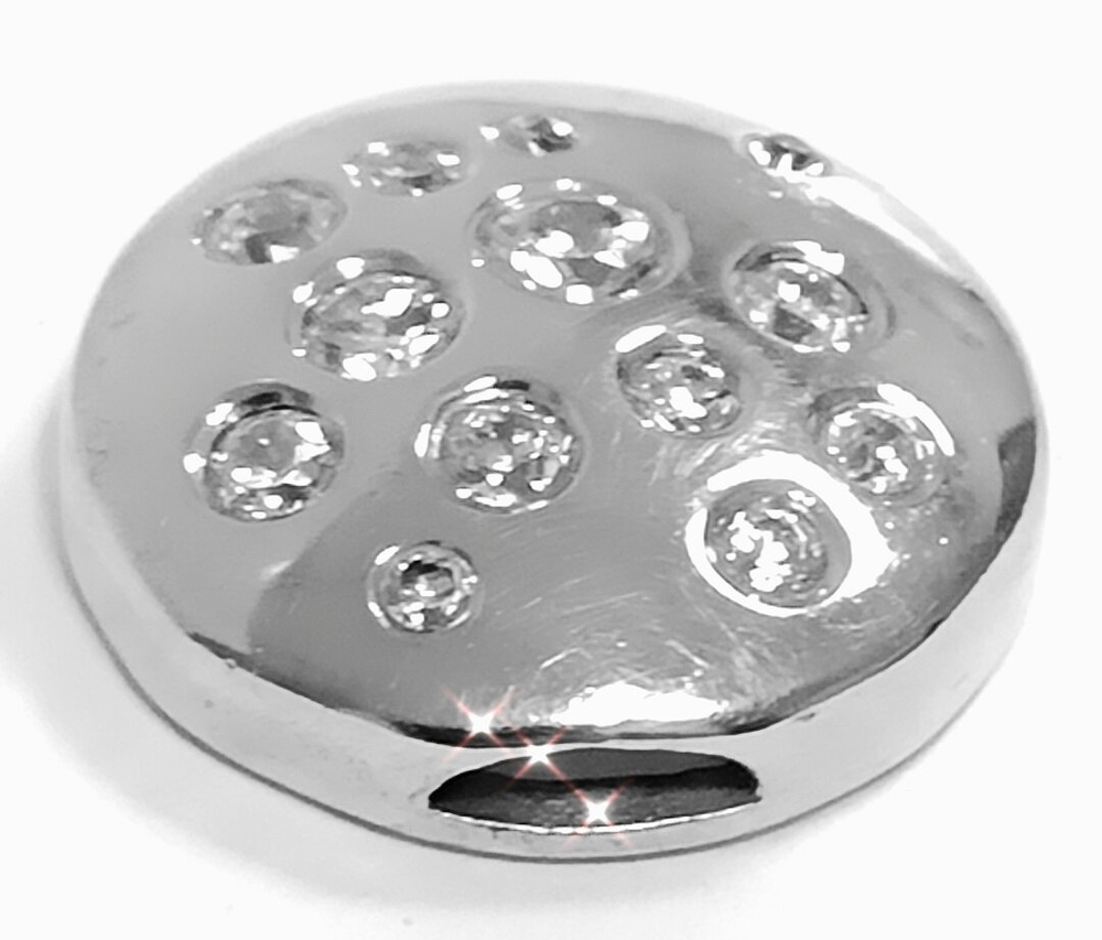 Ювелирная подвеска из серебра 925 пробы с фианитами на леску,на цепочку.