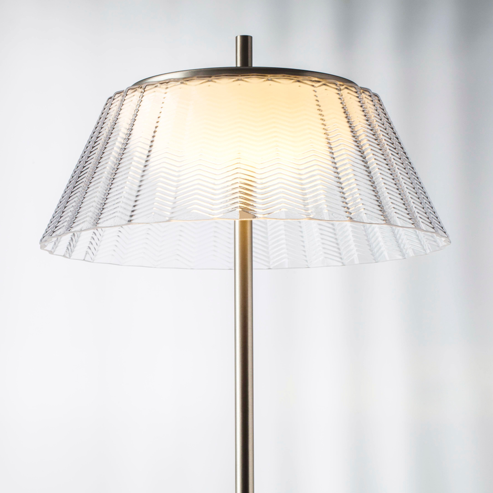 794710 Торшер NAPOLI LED 12W 700LM КОФЕЙНЫЙ/ПРОЗРАЧНЫЙ 3000K