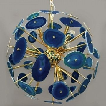 Люстра BRANQUINHO CHANDELIER AGATE blue