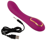 Лиловый вибратор с функцией расширения Inflatable Vibrator - 21,1 см. (Цвет: лиловый)