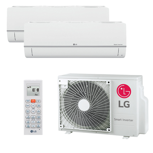 Мультисплит система на 2 комнаты LG PM07SP.NSJR0 x 2 / MU2R15.U13