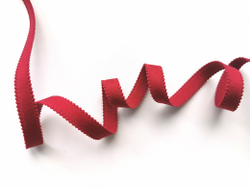 _Бретелечная резинка, с фестонами, 10мм, темно-алая роза, (Арт: BR612/10A-1847), м