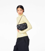 The Puffy Diamond Quilted J Marc Shoulder Bag - Black