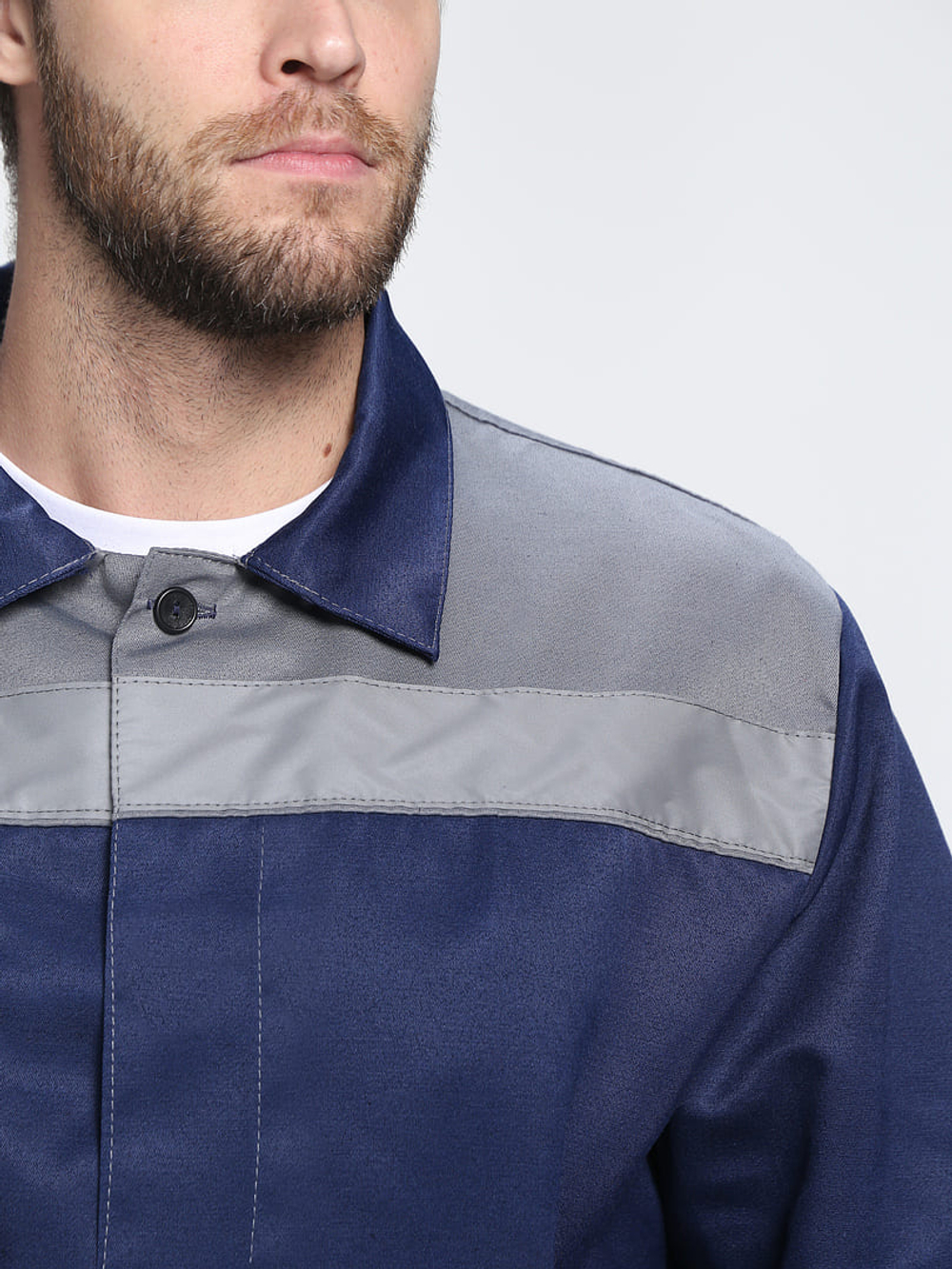 Костюм Лигор-2 СОП К. (тк.Смесовая,210) п/к, т.синий/серый